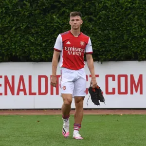 Arsenal's Kieran Tierney Post-Match at Arsenal v Millwall Pre-Season Friendly (2021-22) Arsenal's Kieran Tierney Post-Match at Arsenal v Millwall Pre-Season Friendly (2021-22)