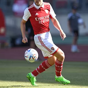 Arsenal's Kieran Tierney in Pre-Season Action against 1. FC Nurnberg