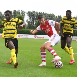 Arsenal's Kieran Tierney in Pre-Season Action Against Watford