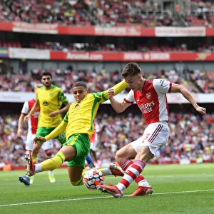 Arsenal's Kieran Tierney vs. Norwich's Max Aarons: A Premier League Battle at Emirates Stadium