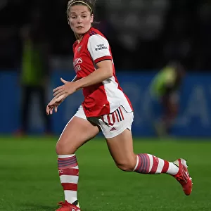 Arsenal's Kim Little in Action: Arsenal Women vs Slavia Prague - UEFA Women's Champions League