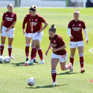 Arsenal's Kim Little: Focused at Empty Meadow Park Before FA WSL Match (2021) Arsenal's Kim Little: Focused at Empty Meadow Park Before FA WSL Match (2021)
