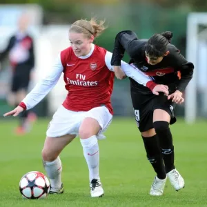 Arsenal's Kim Little Scores Against Rayo Vallecano in UEFA Champions League: 4-1 Victory Arsenal's Kim Little Scores Against Rayo Vallecano in UEFA Champions League: 4-1 Victory