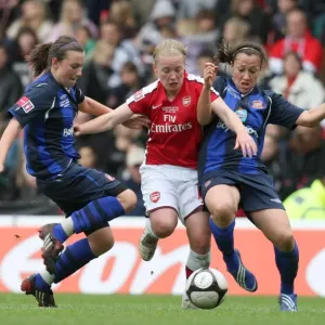 Arsenal's Kim Little and Stephanie Bannon Celebrate FA Cup Victory Over Sunderland's Lucy Bronze