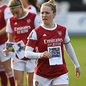 Arsenal's Kim Little Supports Community Program Participant at Arsenal Women's Match vs Everton