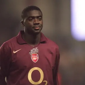 Arsenal's Kolo Toure in Action Against Real Madrid at the Empty Highbury, 2006 UEFA Champions League Arsenal's Kolo Toure in Action Against Real Madrid at the Empty Highbury, 2006 UEFA Champions League