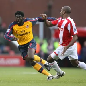 Arsenal's Kolo Toure Outshines Stoke's Ricardo Fuller: 1-2 Victory at The Britannia Stadium, Barclays Premier League, November 2008 Arsenal's Kolo Toure Outshines Stoke's Ricardo Fuller: 1-2 Victory at The Britannia Stadium, Barclays Premier League, November 2008
