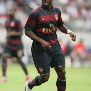 Arsenal's Kolo Toure Scores the Winning Goal Against Lazio at Amsterdam Tournament (2007)