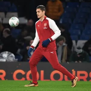 Arsenal's Konstantinos Mavropano Readies for Carabao Cup Semi-Final Showdown against Chelsea Arsenal's Konstantinos Mavropano Readies for Carabao Cup Semi-Final Showdown against Chelsea
