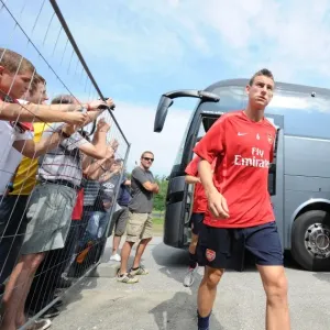 Arsenal's Koscielny at 2010 Pre-Season Training, Austria Arsenal's Koscielny at 2010 Pre-Season Training, Austria