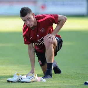 Arsenal's Koscielny at 2010 Pre-Season Training, Austria Arsenal's Koscielny at 2010 Pre-Season Training, Austria