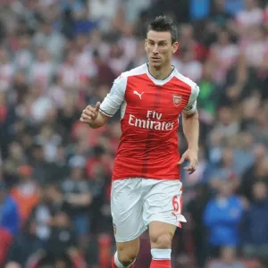 Arsenal's Koscielny in Action Against Southampton (2016-17) at Emirates Stadium