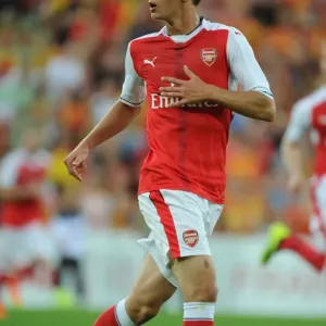 Arsenal's Krystian Bielik in Action during Lens Pre-Season Friendly, 2016 Arsenal's Krystian Bielik in Action during Lens Pre-Season Friendly, 2016