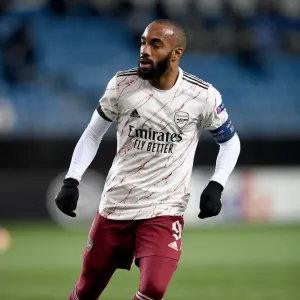 Arsenal's Lacazette in Action against Molde FK in Europa League Group Stage Arsenal's Lacazette in Action against Molde FK in Europa League Group Stage