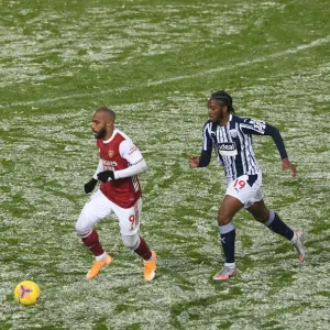 Arsenal's Lacazette Clashes with West Brom's Sawyers in Premier League Showdown Arsenal's Lacazette Clashes with West Brom's Sawyers in Premier League Showdown