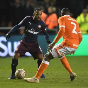 Arsenal's Lacazette Faces Off Against Blackpool's Daniels in FA Cup Clash