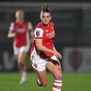Arsenal's Laura Wienroither in Action: FA WSL Match vs Reading Women (2021-22)