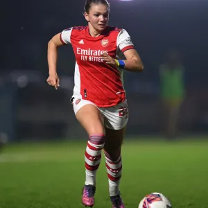 Arsenal's Laura Wienroither in Action: Arsenal Women vs Reading Women, FA WSL Match, 2021-22