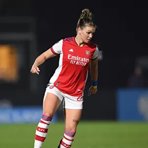 Arsenal's Laura Wienroither in Action during FA WSL Match: Arsenal Women vs Reading Women