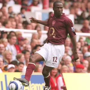 Arsenal's Lauren Celebrates 2-0 Win Over Newcastle United, FA Premier League, Highbury, London, 2005