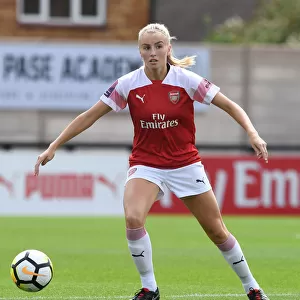 Arsenal's Leah Williamson in Action: Arsenal Women vs West Ham United Women, Continental Cup