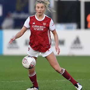 Arsenal's Leah Williamson in Action: Arsenal Women vs Birmingham City Women, FA WSL Match, 2020-21