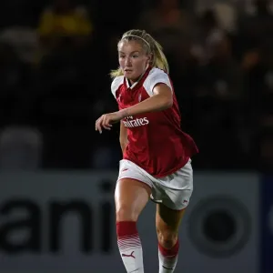 Arsenal's Leah Williamson in Action: Arsenal Women vs Everton Ladies Pre-Season Match