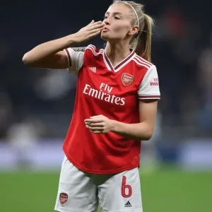 Arsenal's Leah Williamson Celebrates FA WSL Victory over Tottenham Hotspur Arsenal's Leah Williamson Celebrates FA WSL Victory over Tottenham Hotspur