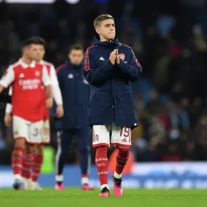 Arsenal's Leandro Trossard Celebrates FA Cup Victory over Manchester City Arsenal's Leandro Trossard Celebrates FA Cup Victory over Manchester City