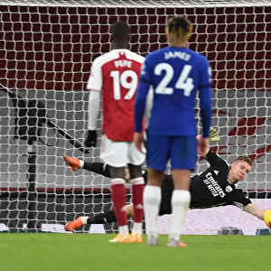 Arsenal's Leno Stops Chelsea Penalty in Empty Emirates
