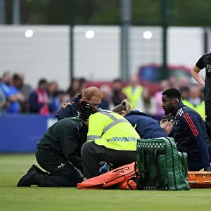 Arsenal's Lia Waelti Receives Medical Attention During Everton vs Arsenal FA Women's Super League Match