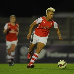 Arsenal's Lianne Sanderson in Action during Arsenal Ladies vs. Bristol Academy WSL Match Arsenal's Lianne Sanderson in Action during Arsenal Ladies vs. Bristol Academy WSL Match
