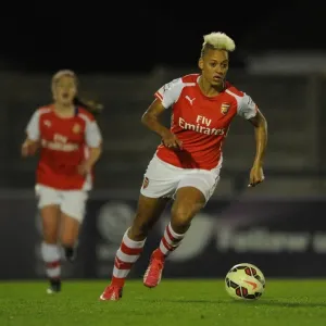 Arsenal's Lianne Sanderson in Action during the WSL Match vs. Bristol Academy (April 2015) Arsenal's Lianne Sanderson in Action during the WSL Match vs. Bristol Academy (April 2015)