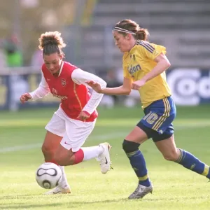 Arsenal's Lianne Sanderson vs. Brondby's Julie Rydahl Bukh: A Battle in the UEFA Women's Cup Semi-Final Arsenal's Lianne Sanderson vs. Brondby's Julie Rydahl Bukh: A Battle in the UEFA Women's Cup Semi-Final