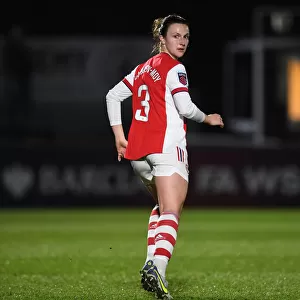Arsenal's Lotte Wubben-Moy in Action: Arsenal Women vs Brighton Hove Albion Women, FA WSL Clash at Meadow Park (2021-22)
