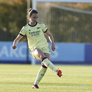Arsenal's Lotte Wubben-Moy in Action during FA WSL Match vs Everton Women