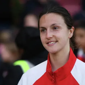 Arsenal's Lotte Wubben-Moy Reacts After FA Women's Super League Match vs. Tottenham Hotspur