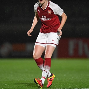 Arsenal's Louise Quinn in Action against Everton Ladies during Pre-Season Friendly
