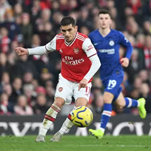 Arsenal's Lucas Torreira in Action Against Chelsea in the Premier League (December 2019)