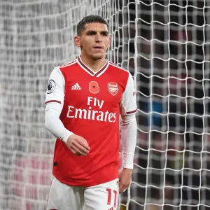 Arsenal's Lucas Torreira in Action during the Premier League Clash against Wolverhampton Wanderers Arsenal's Lucas Torreira in Action during the Premier League Clash against Wolverhampton Wanderers