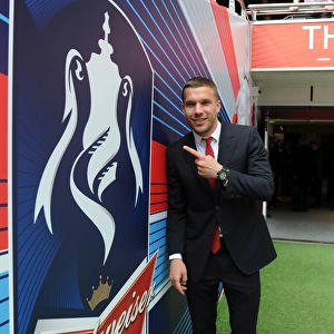 Arsenal's Lukas Podolski Prepares for FA Cup Final Showdown against Hull City