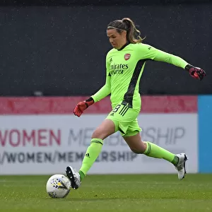 Arsenal's Lydia Williams in Action: FA WSL 2021 - Arsenal Women vs. West Ham United Women (Behind Closed Doors)