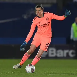 Arsenal's Lydia Williams in Action against Chelsea Women in FA WSL Clash