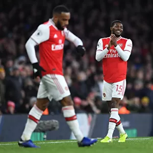 Arsenal's Maitland-Niles in Action against Sheffield United (Premier League 2019-20)