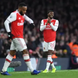 Arsenal's Maitland-Niles in Action against Sheffield United (Premier League 2019-20)
