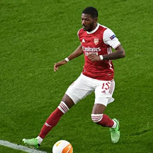 Arsenal's Maitland-Niles in UEFA Europa League Action Against Dundalk (Behind Closed Doors)