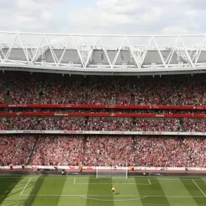 Arsenal's Manuel Almunia Saves Print
