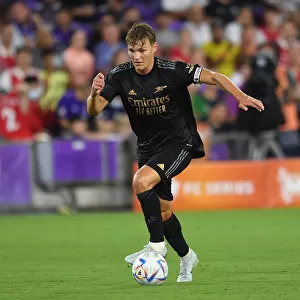 Arsenal's Martin Odegaard in Action against Orlando City SC during 2022 Pre-Season Friendly