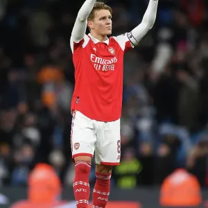 Arsenal's Martin Odegaard Celebrates FA Cup Upset over Manchester City Arsenal's Martin Odegaard Celebrates FA Cup Upset over Manchester City