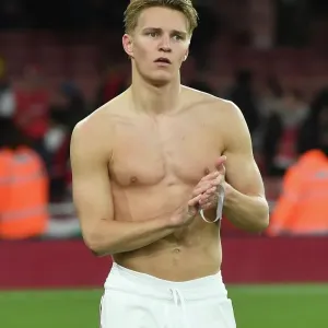 Martin Odegaard Print - Arsenal vs Chelsea 2022-23